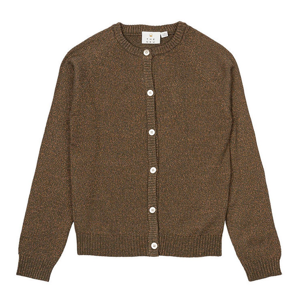 The New Cardigan - Strik - TnEve - Ivy Green m. Glimmer