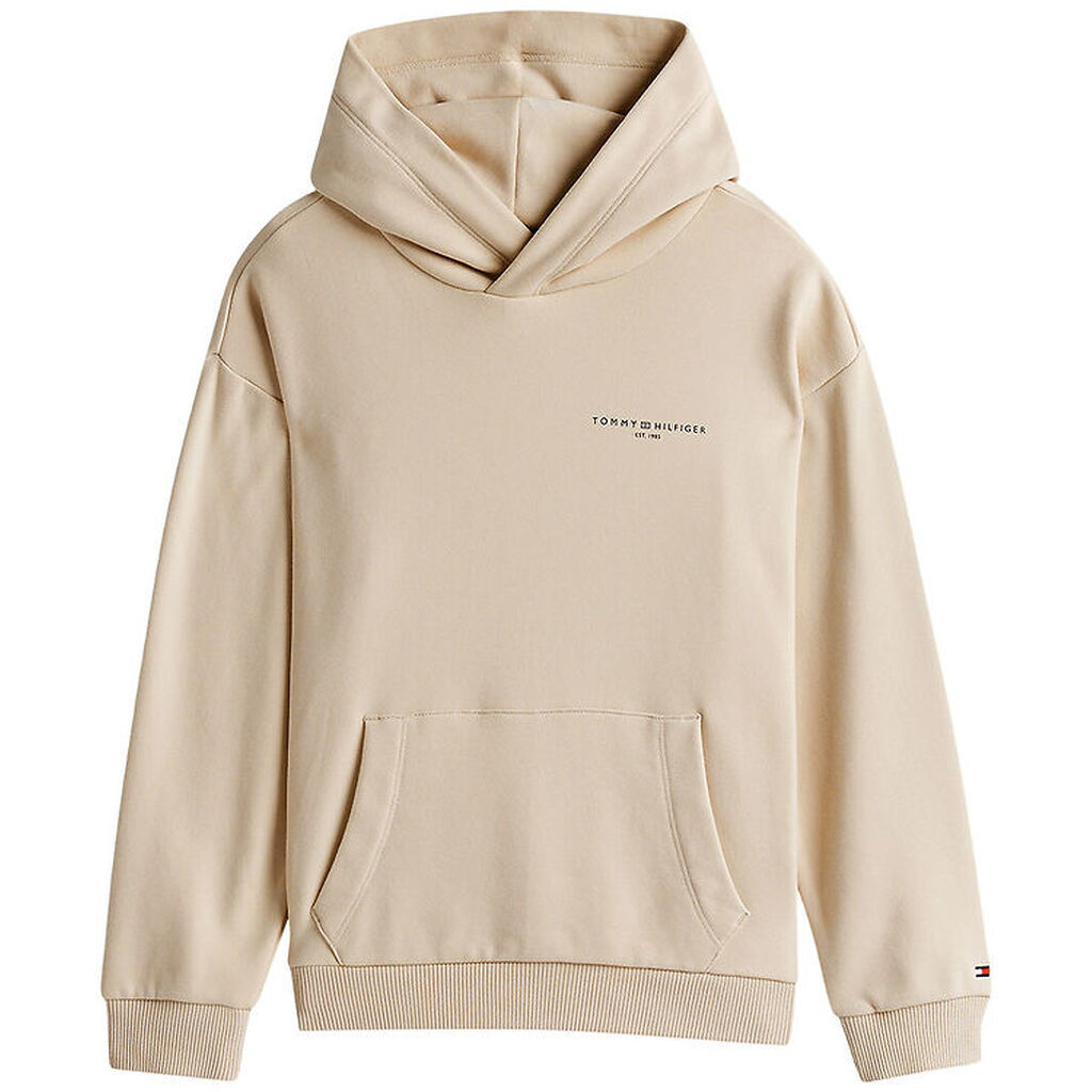 Tommy Hilfiger Hættetrøje - U Mini Corp Logo - Classic Beige