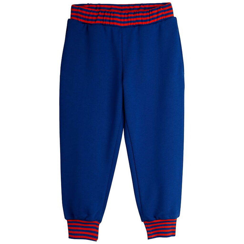 Mini Rodini Sweatpants - Striped - Blå