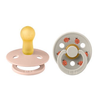 BIBS Colour Sutter - Str. 2 - 2-pak - Rund - Blush Mix