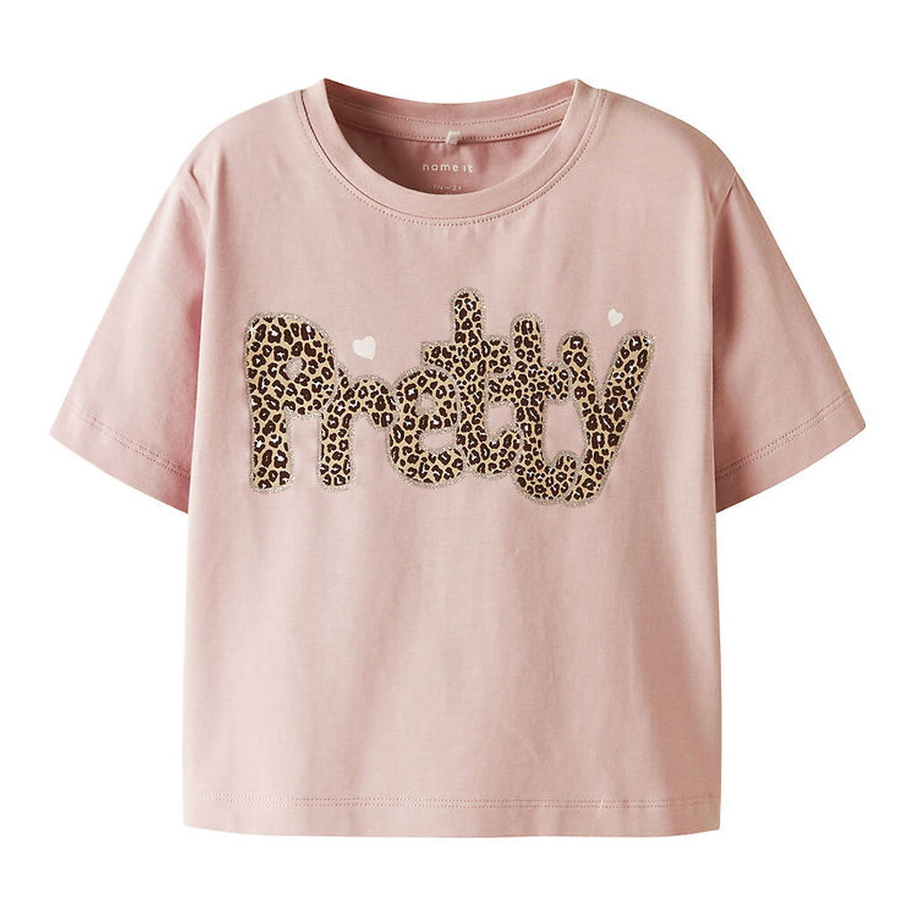 Name It T-shirt - NmfLeoanja - Burnished Lilac m. Print