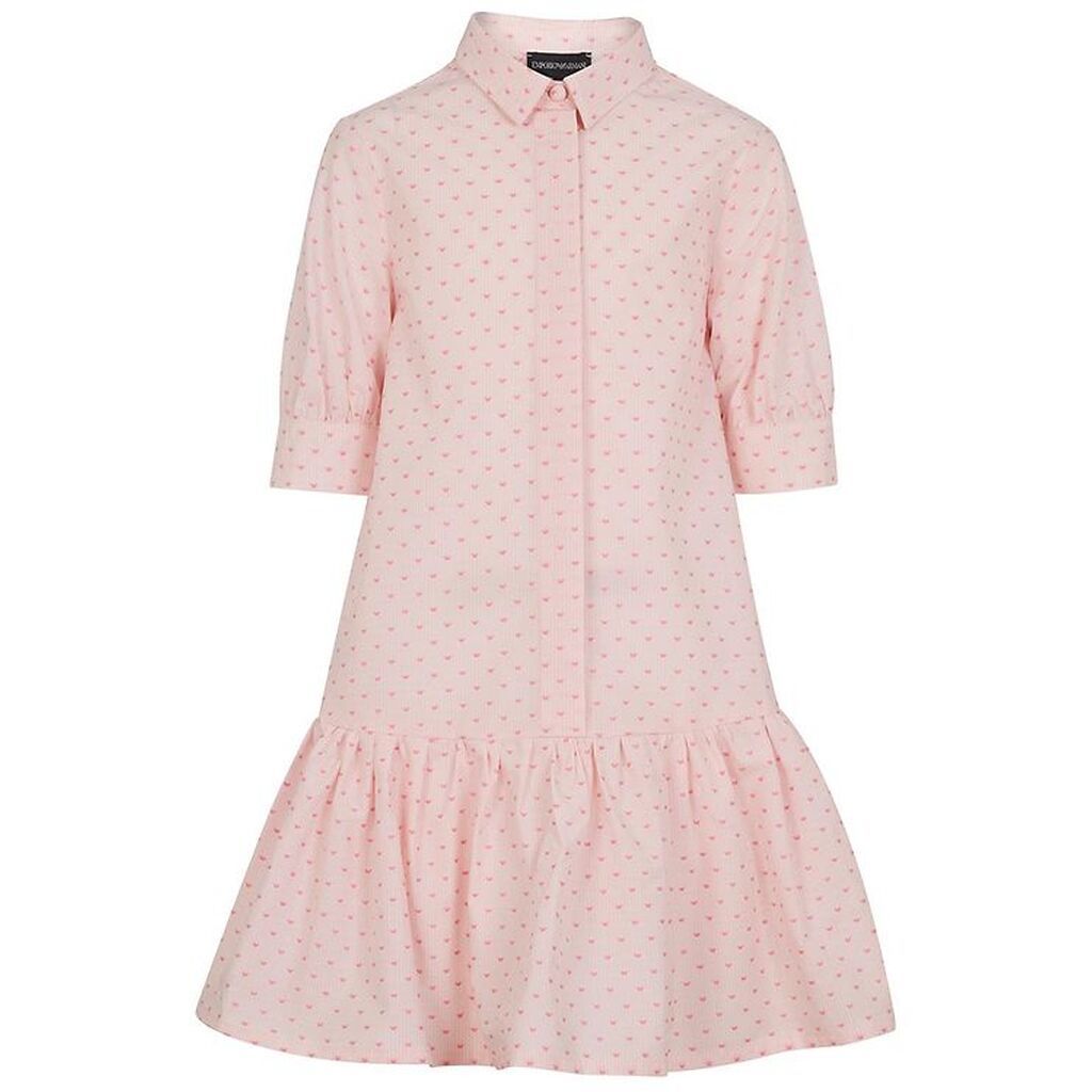 Emporio Armani Kjole - Rosa m. Logoer