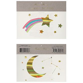 Meri Meri Tatoveringer - Large - Rainbow Shooting Star