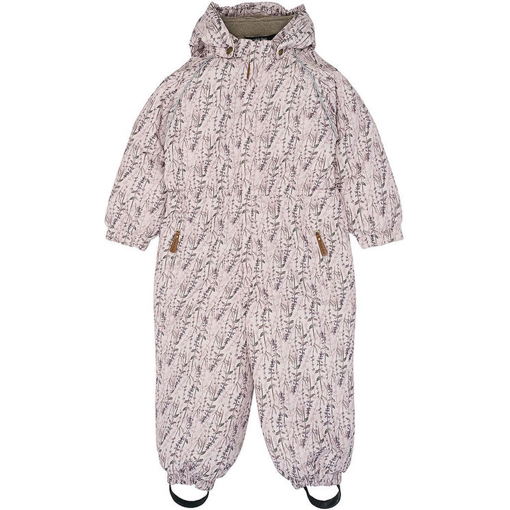 Mikk-Line Flyverdragter - Floral - Cloud Gray m. Print