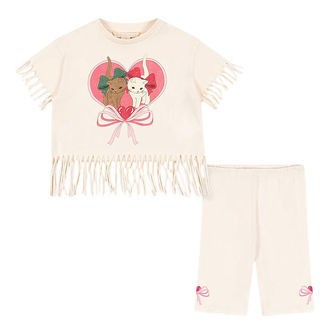 Konges Sløjd Shortssæt - T-shirt/Cykelshorts - Marah - Dew