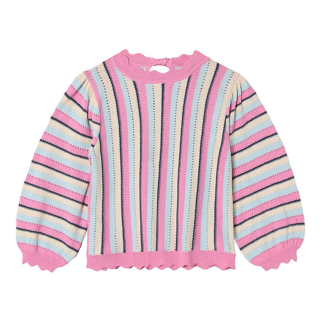 Fliink Bluse - Strik - Bowie Stripe - Sandshell Multi