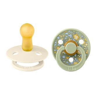 BIBS X Liberty Colour Sutter - 2-pak - Str. 2 - Rund - Eloise/Sa