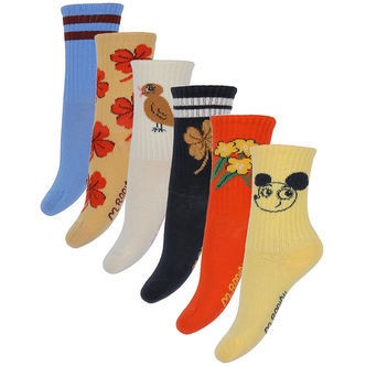 Mini Rodini Strømper - 6-pak - Clover - Multi