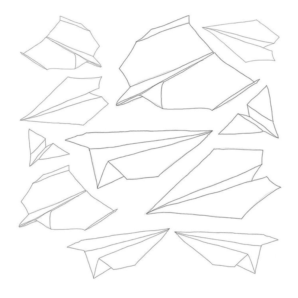 Sebra Wallstickers - 11 stk - Papirflyvere