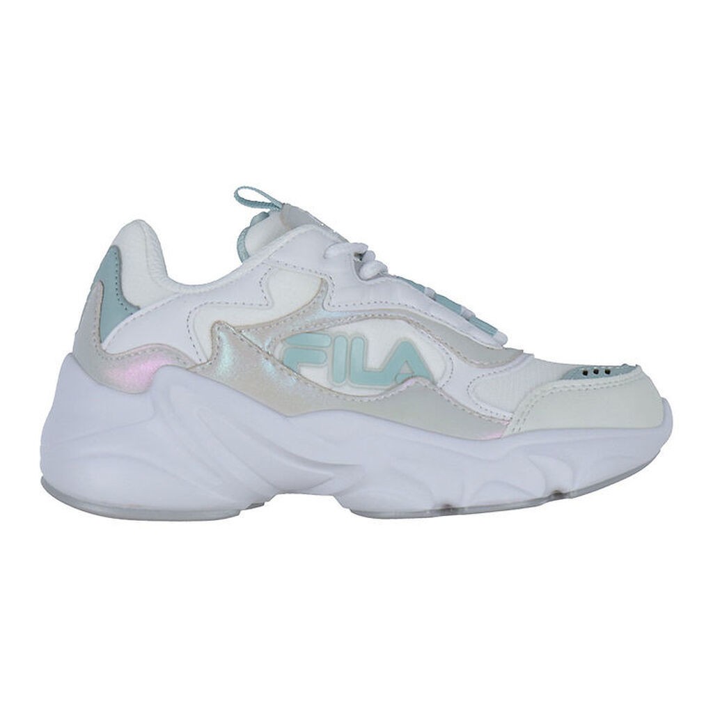 Fila Sko - Collene Logo - Hvid/Silver/Blue Haze