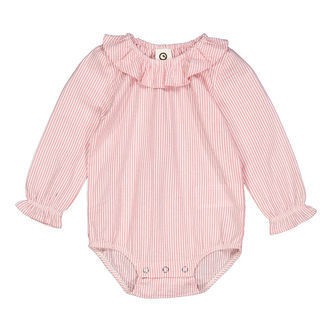 Müsli Body l/æ - Seersucker Stripe - Balsam cream/Bubblegum