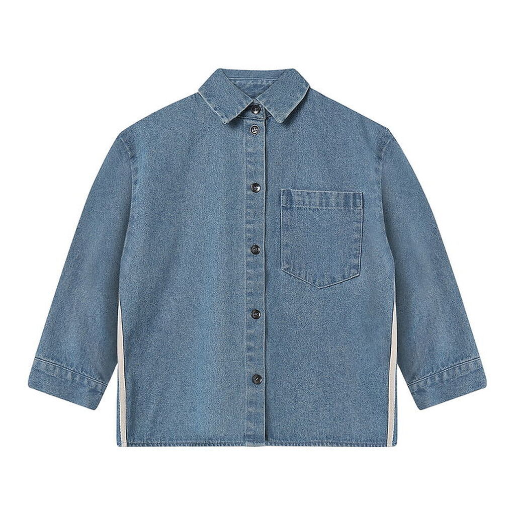 Fliink Skjorte - Donny - Medium Denim Blue