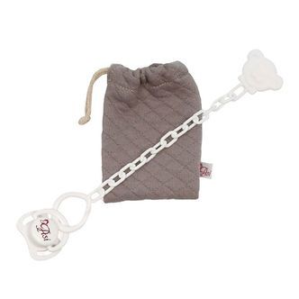 Asi Dukketilbehør - Sut m. Opbevaringspose - Warm Grey