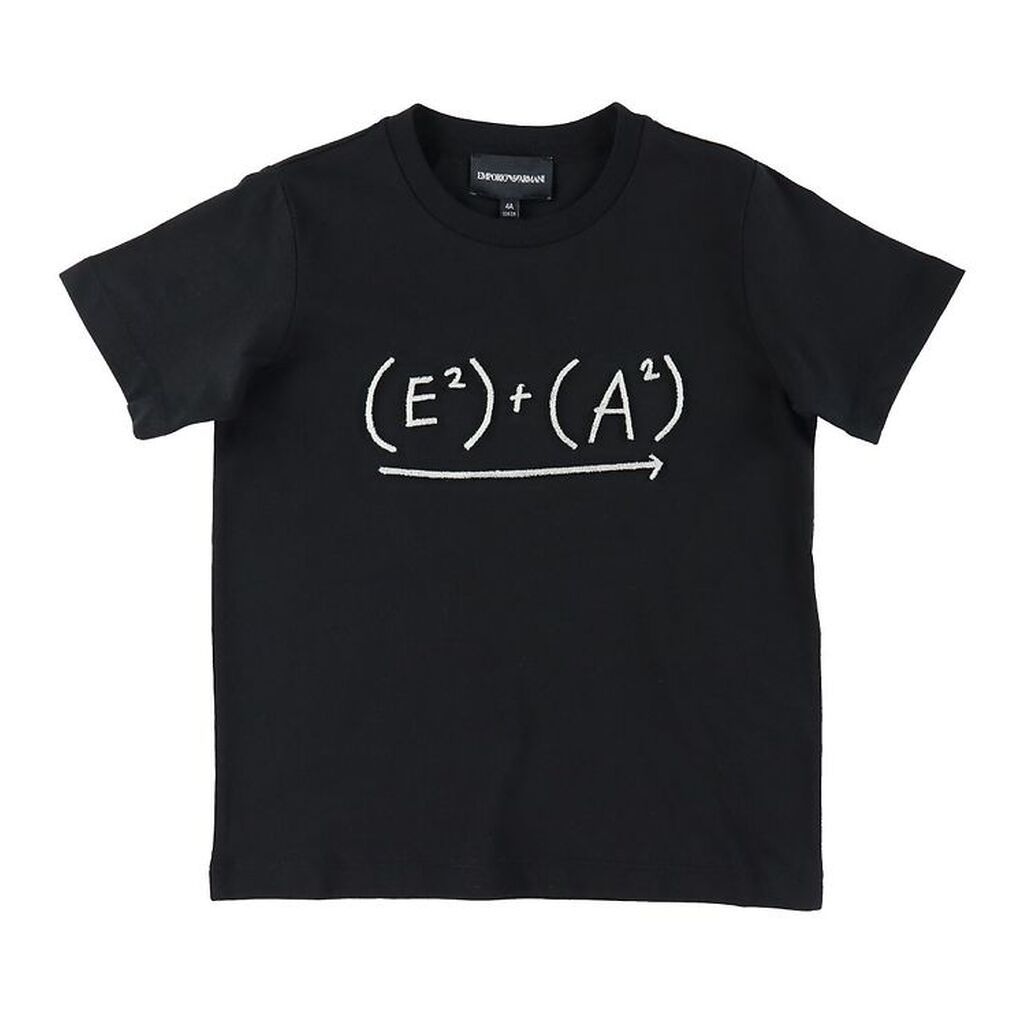 Emporio Armani T-shirt - Sort m. Ligning