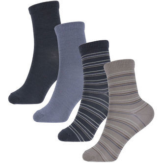 Name It Strømper - 4-pak - Uld/Bomuld - NkmWak - Satellite