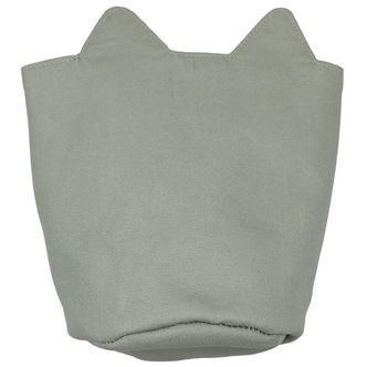 Fabelab Opbevaringspose - 16x10 - Cuddly Cat - Mørkegrå