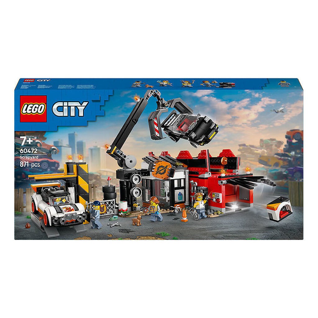 LEGOÂ® City - Skrotplads Med Biler 60472 - 871 Dele