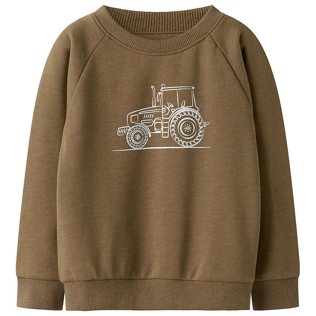 Name It Sweatshirt - NmmVion - Dull Gold/Tractor Sketch