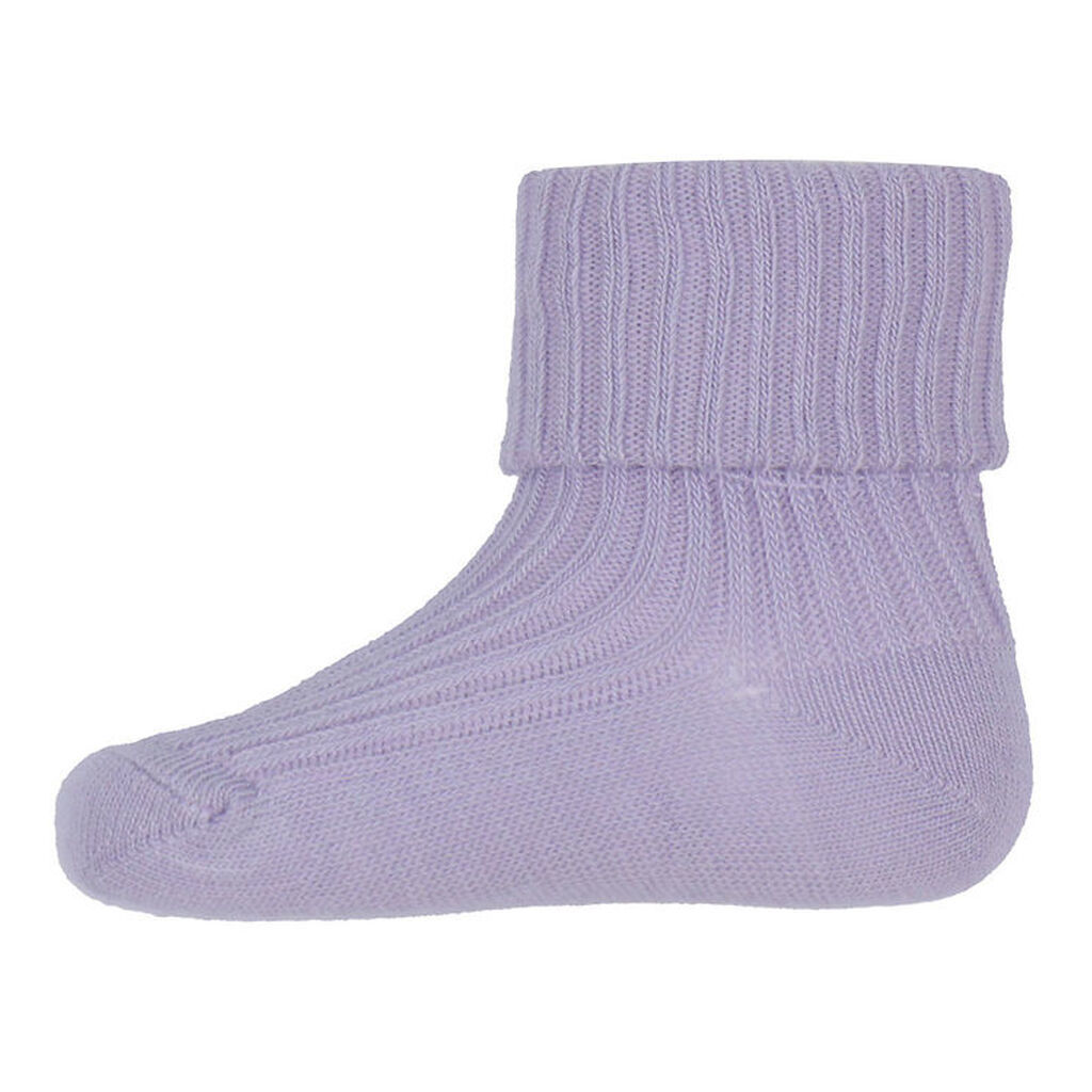 MP Strømper - Rib - Lavender Sky