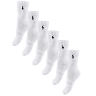 Polo Ralph Lauren Strømper - 6-pak - Hvid m. Navy