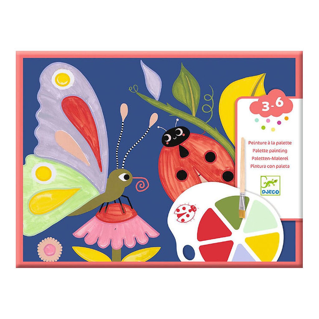 Djeco Farvesæt - Palette Painting - Creepy Crawlies