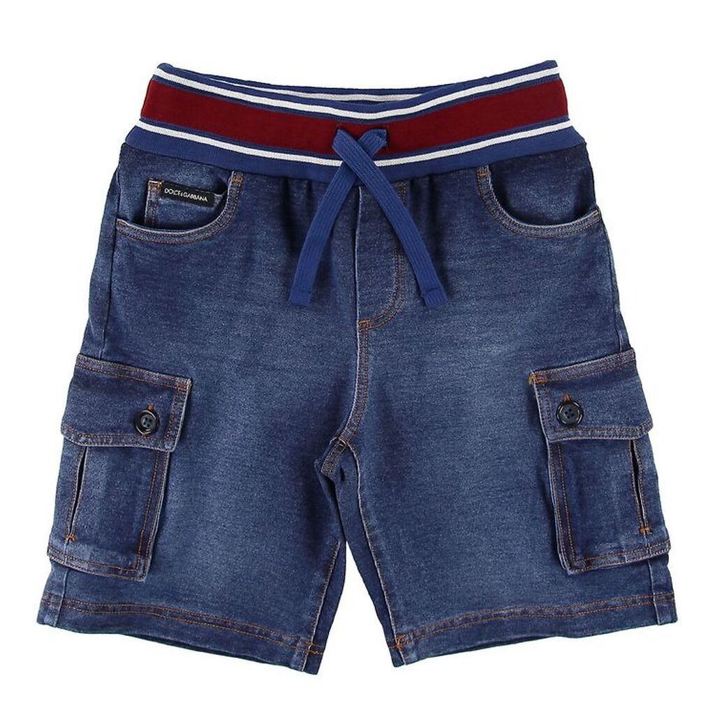 Dolce & Gabbana Shorts - Blå Denim m. Rød