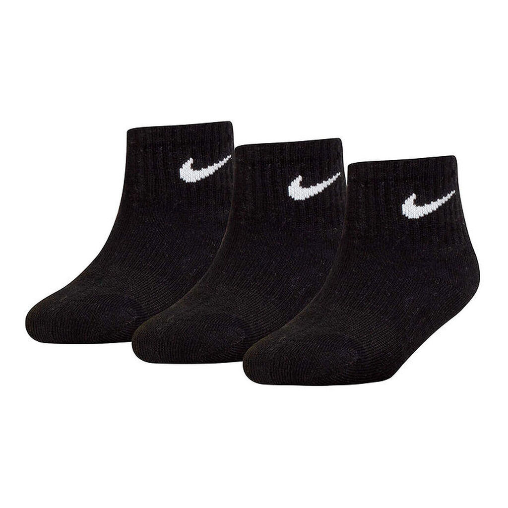 Nike Ankelstrømper - Cushioned - Dri-Fit - 3-pak - Sort