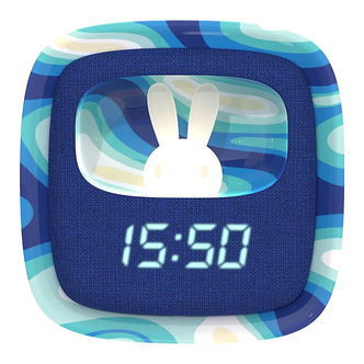 Mobility on Board Vækkeur m. Lys - Billy Clock - Blue Wave