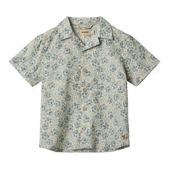Wheat Skjorte k/æ - Anker - Aqua Hawaii Flowers
