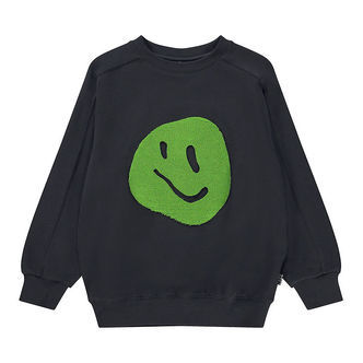 Molo Sweatshirt - Mar - Sort m. Frotté