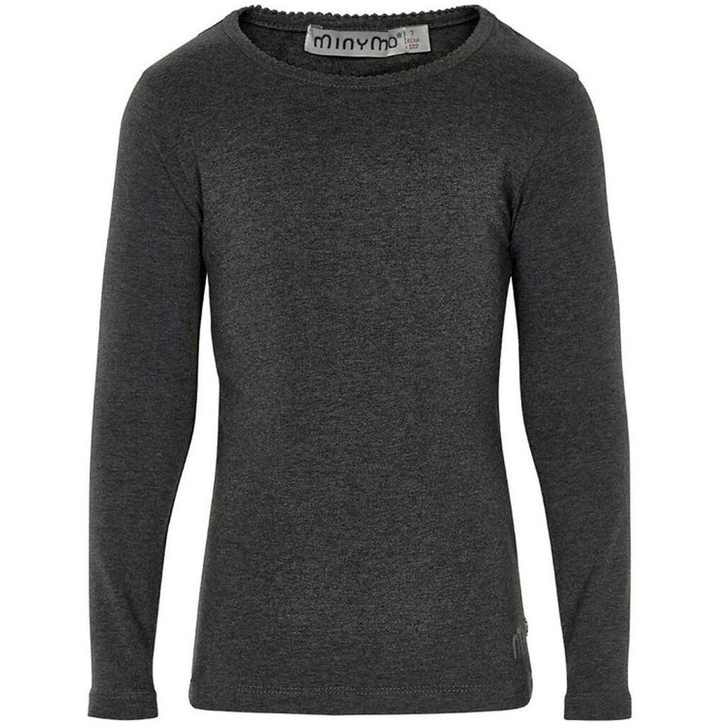 Minymo Bluse - Koksgråmeleret