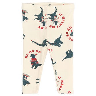 The New Siblings Leggings - Rib - TnsbHoliday - Gardenia Dino