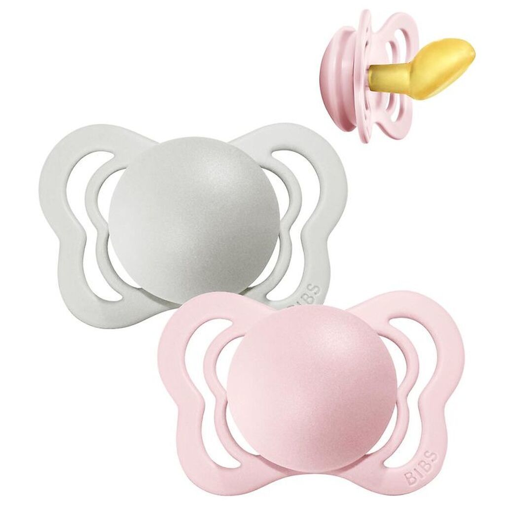 BIBS Couture Sutter - 2-pak - Str. 1 - Anatomisk - Haze/Blossom