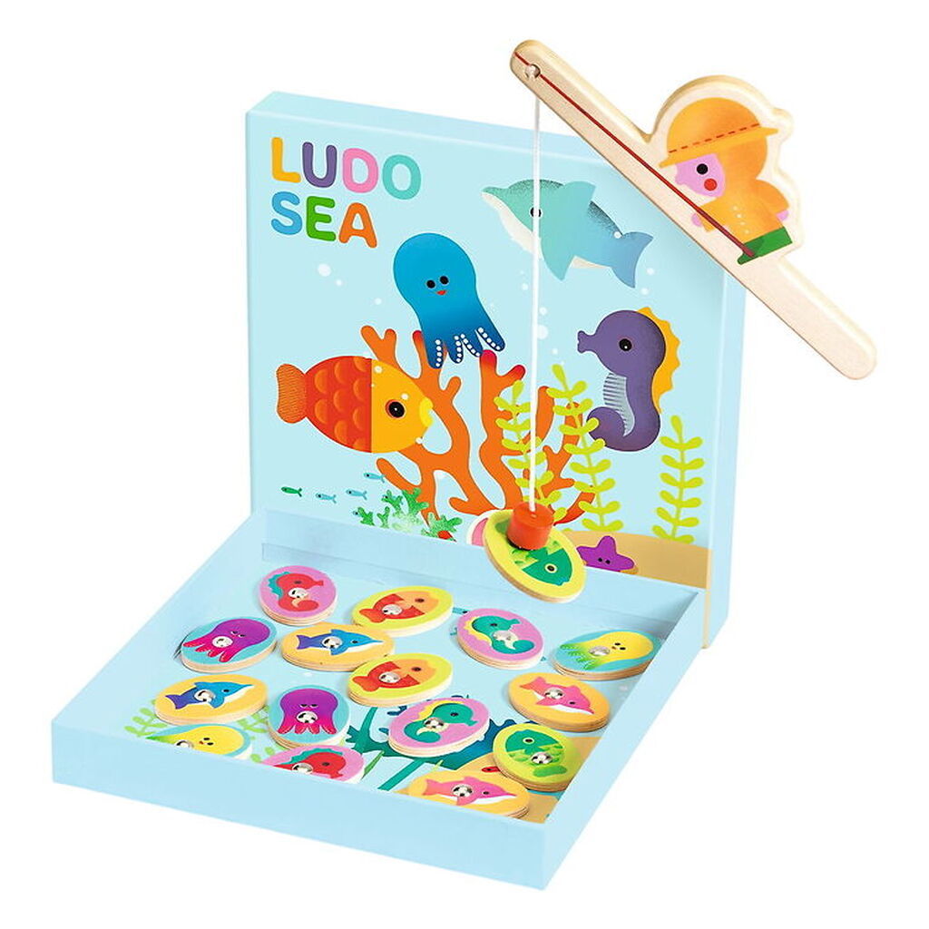 Djeco Spilsæt - Træ - 4 stk. - Havet