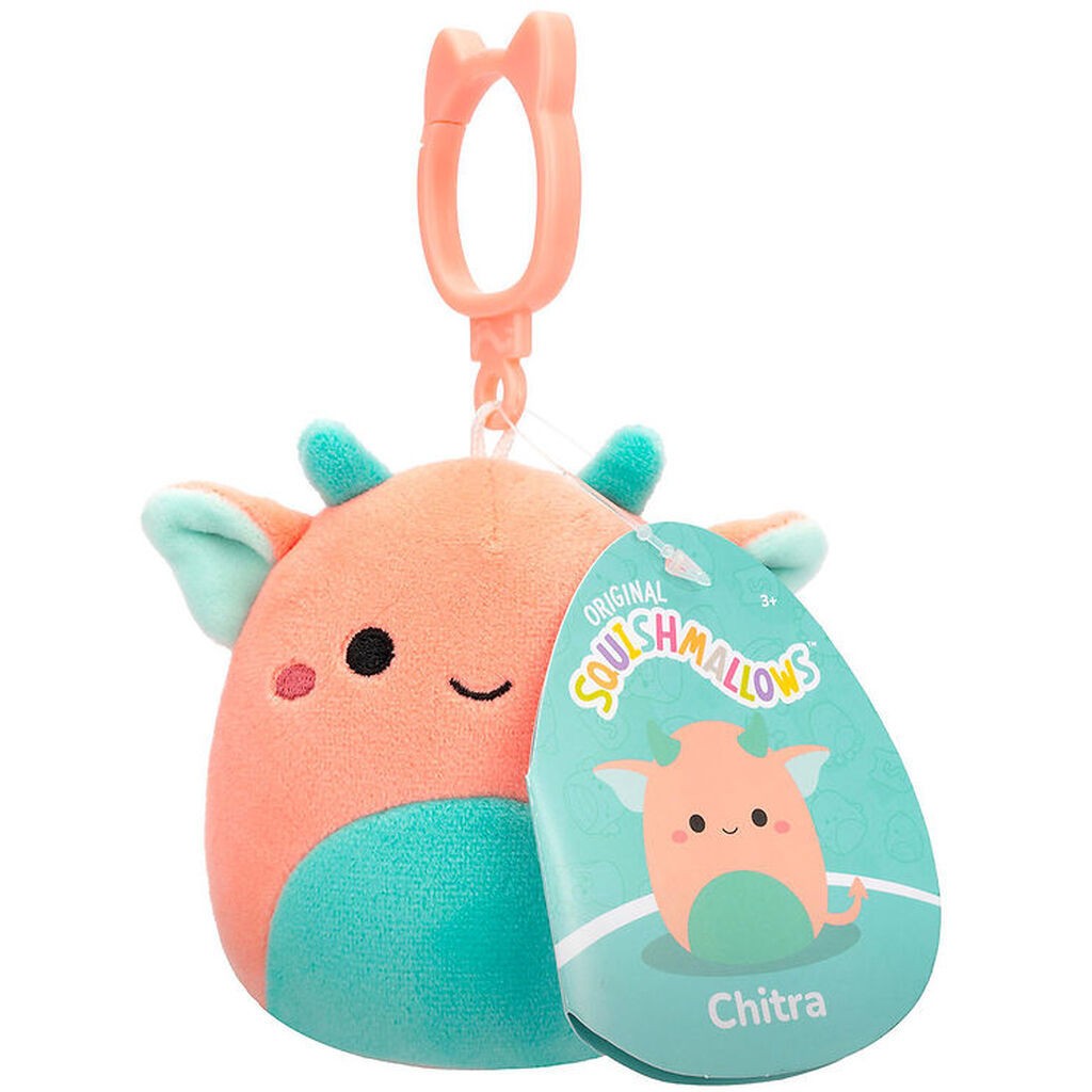 Squishmallows Bamse - 9cm - Chitra - Clip On