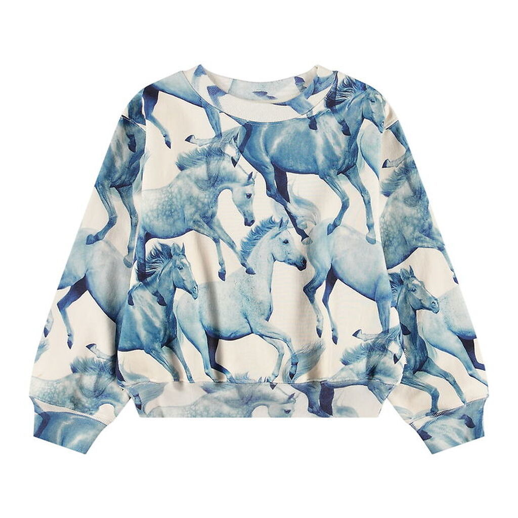 Molo Sweatshirt - Marge - Blau Ponies