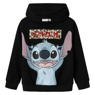 Name It Hættetrøje - NkfJixiri - Stitch - Sort