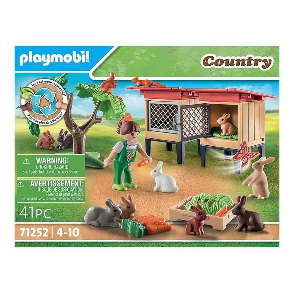 Playmobil Country - Rabbit Hutch - 71252 - 41 Dele