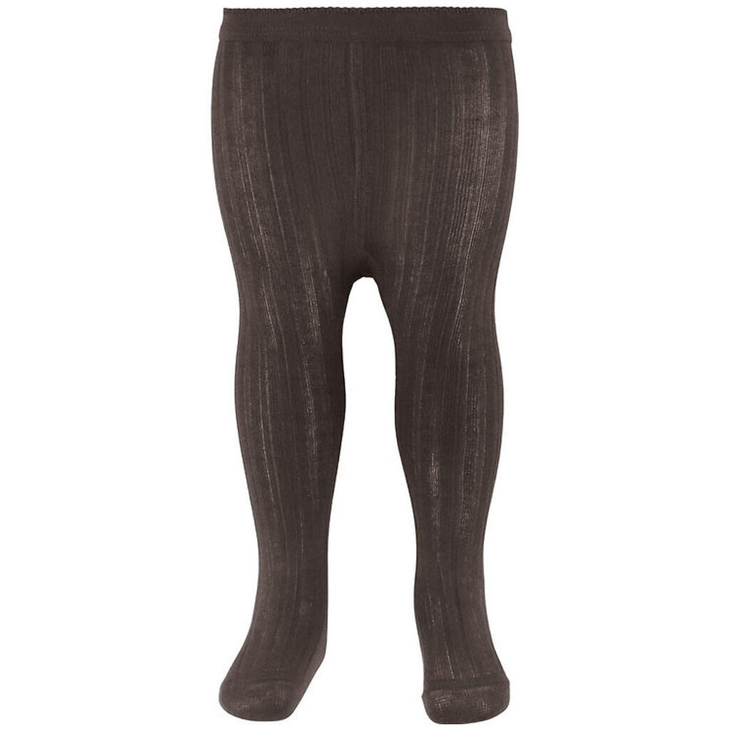 MP Strømpebukser - Rib - Dark Brown