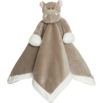 Teddykompaniet Nusseklud - Flodhest - 35 x 35 cm - Gråbrun