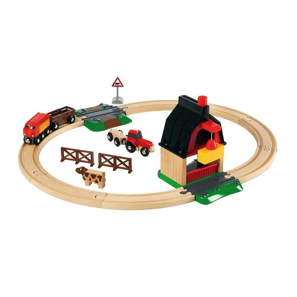 BRIO World Bondegård På Landet Sæt - 20 dele - Træ 33719