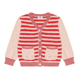 Hust and Claire Cardigan - HCCamilla Stripes - Poppies