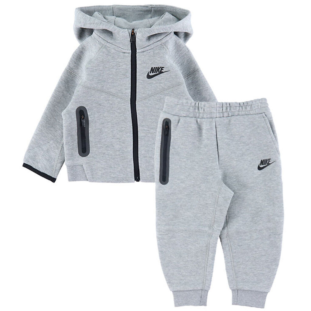 Nike Sweatsæt - Cardigan/Sweatpants - Grey Heather