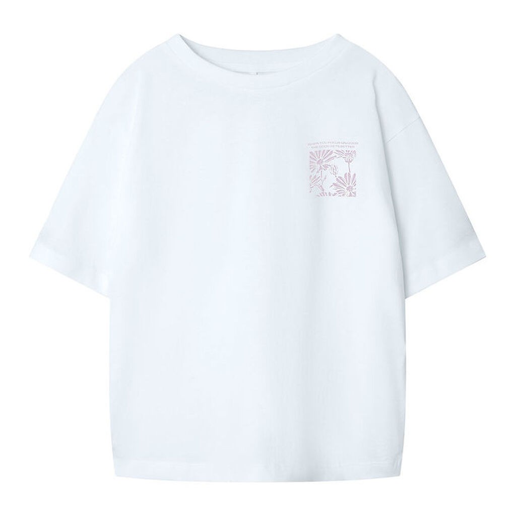 Name It T-shirt - NkfDagmar - Bright White/Endless Paradise