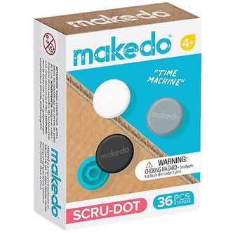 MakeDo Værktøj til Pap - Scru-Dot - 36 Dele - Time Machine