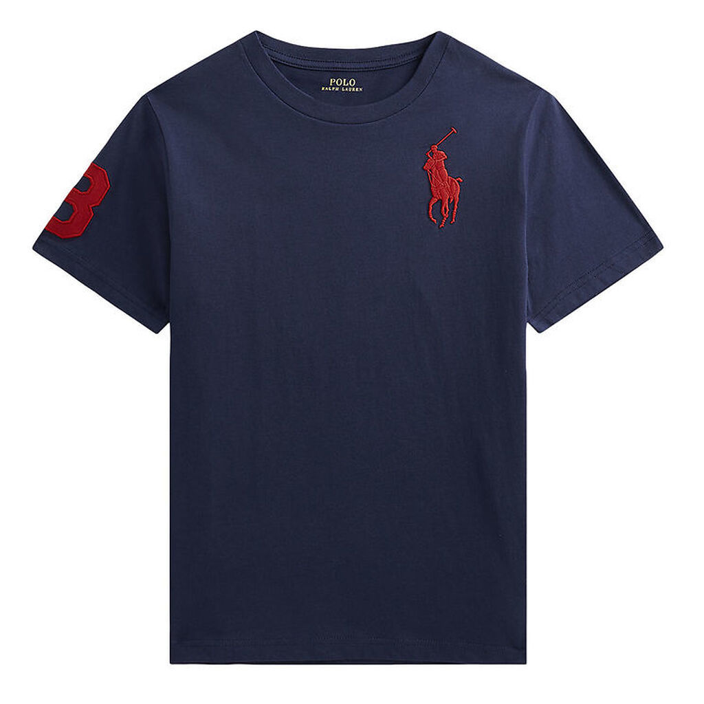 Polo Ralph Lauren T-shirt - Refined Navy m. Rød