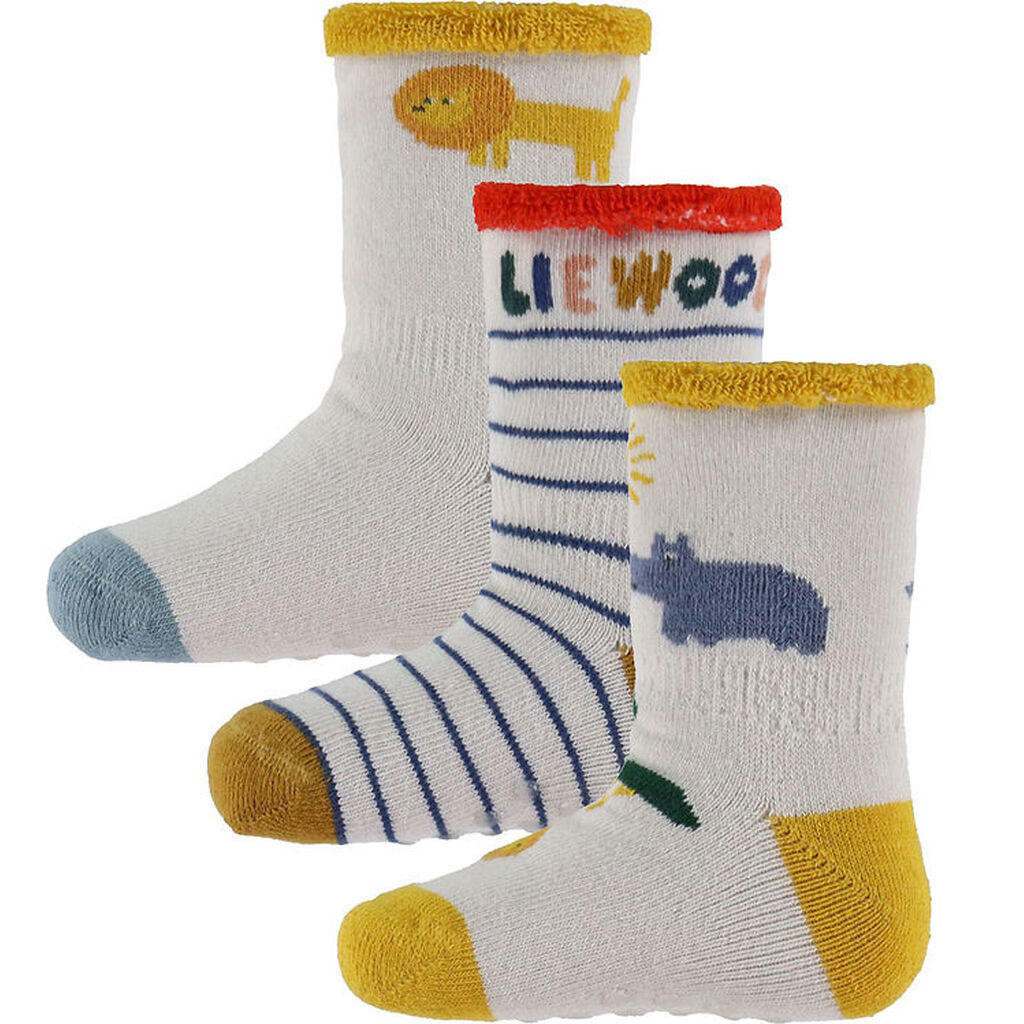 Liewood Strømper - 3-pak - Eloy - Safari/Sandy Mix