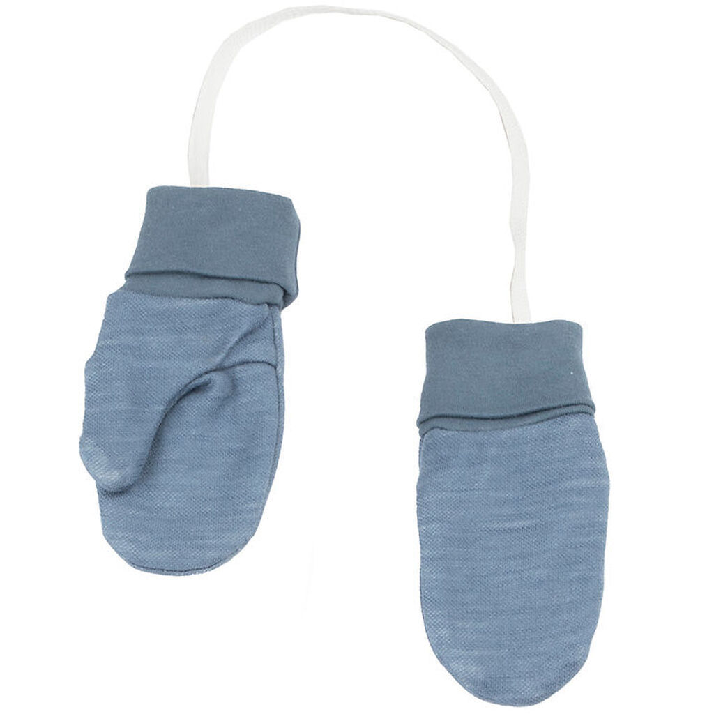 Joha Luffer - Uld/Bambus - 2-Lags - Blå