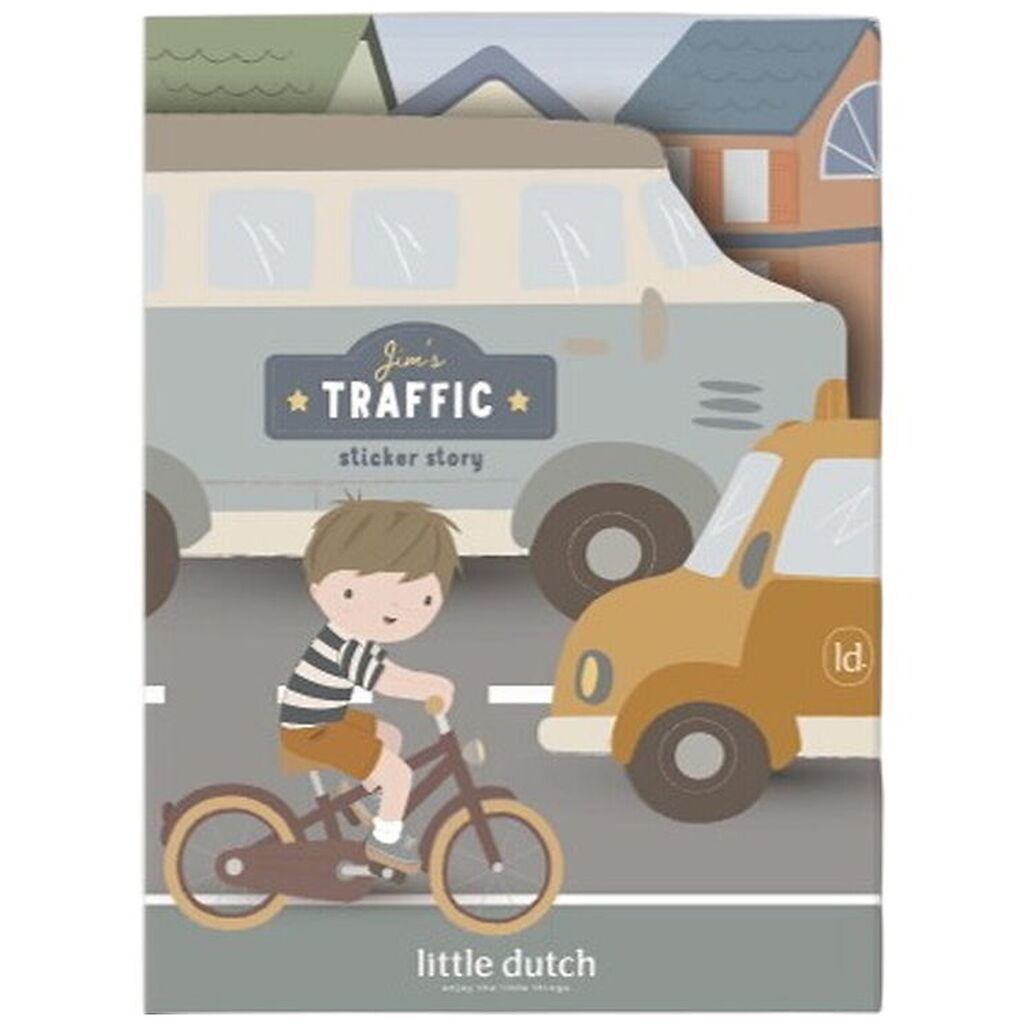 Little Dutch Bog m. Klistermærker - Blue