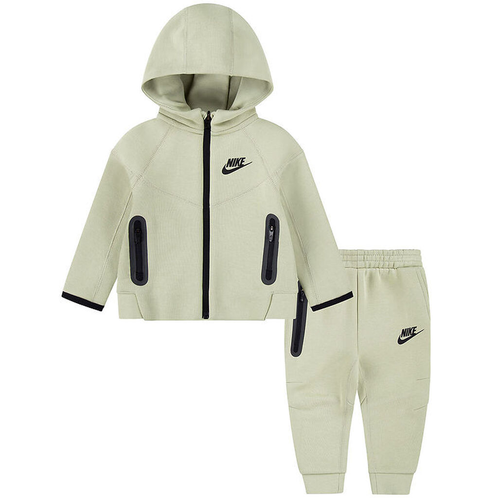 Nike Sweatsæt - Cardigan/Sweatpants - Olive Aura